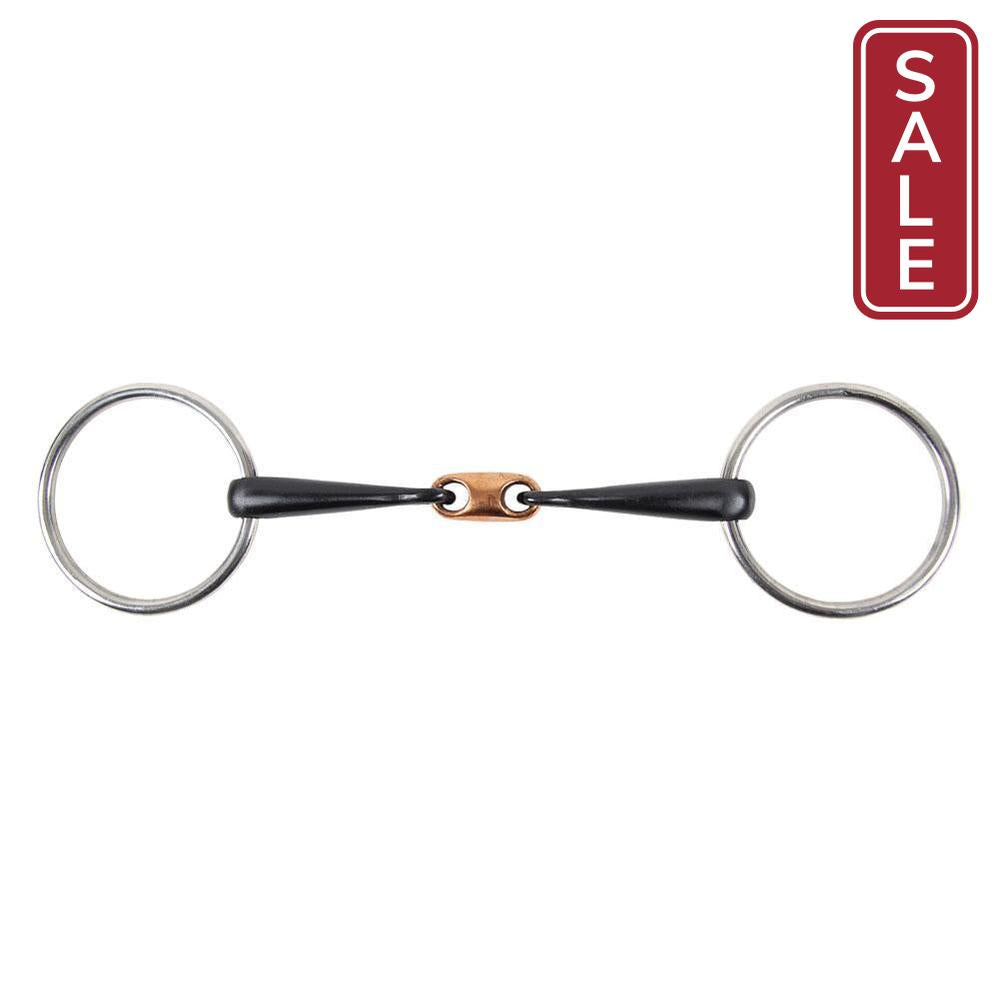Waldhausen Loose Ring Sweet Iron Snaffle with Copper Link-Horse Bits-Can Pro Equestrian Supply-5" / 125mm-Evolution Equestrian Co.