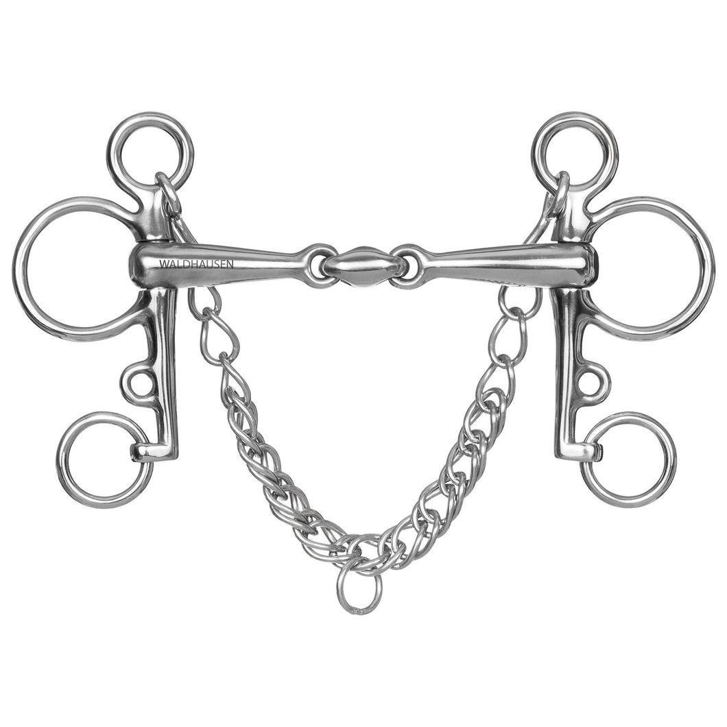 Waldhausen Pelham with Oval Link-Horse Bits-Can Pro Equestrian Supply-125 mm / 5